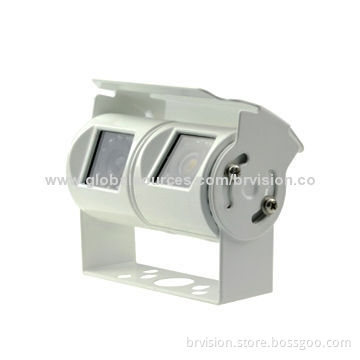 Rearview Camera with Aluminum Housing, IR 10m Night-vision Lights, Dual Lens for Surveillance